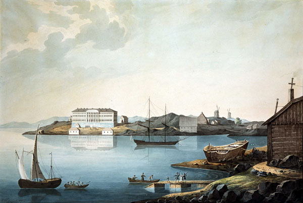 Akvarelli: V. Galjamin 1827. HKM-kokoelmat.