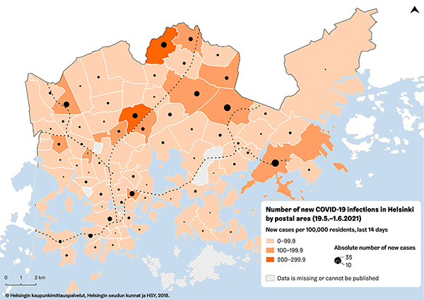 The coronavirus map 02.06.2021