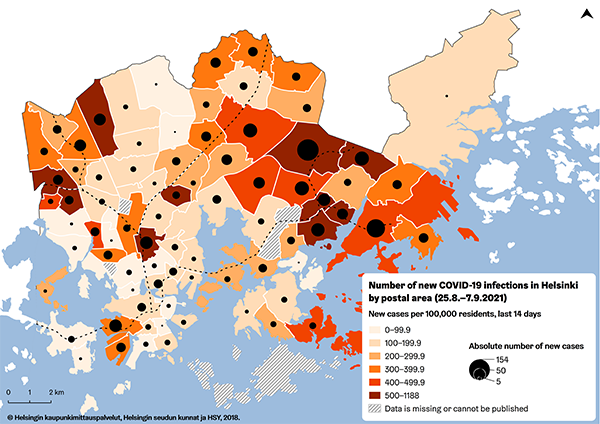 The coronavirus map 08.09.2021