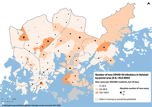 The coronavirus map 16.06.2021