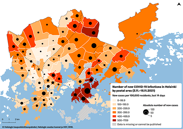 The coronavirus map 17.11.2021