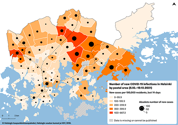 The coronavirus map 20.10.2021