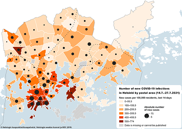 The coronavirus map 28.07.2021