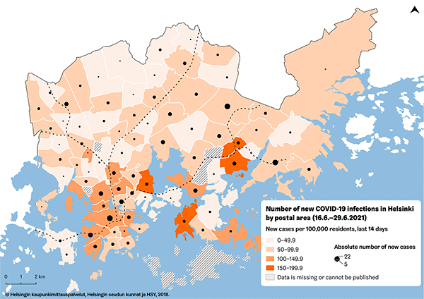 The coronavirus map 30.06.2021