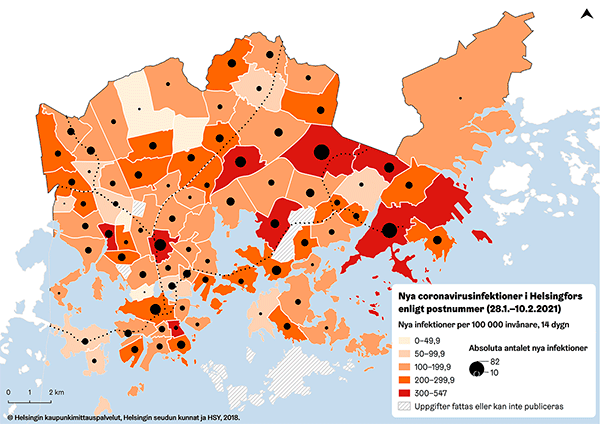 Karta över koronavirus 27.1.2021