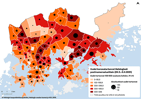 Koronaviruskartta 07.04.2021