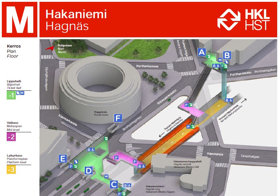 Bild av verksamhetsställetHagnäs metrostation A - stängd