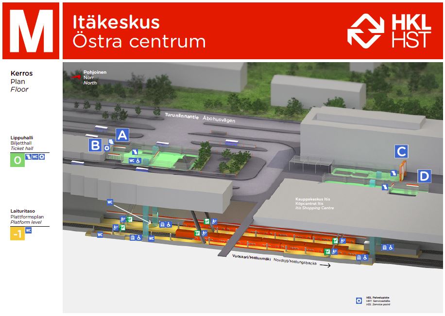 Bild av verksamhetsställetÖstra centrums metrostation B