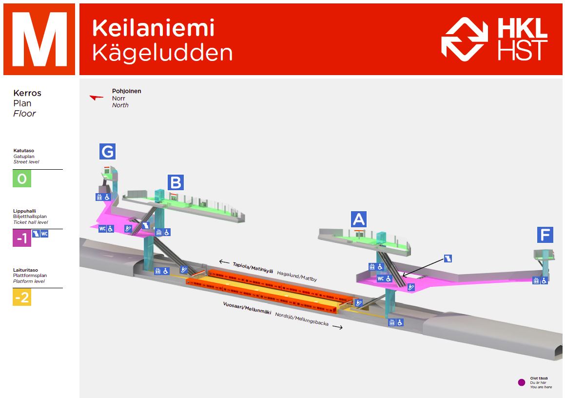 Bild av verksamhetsställetKägeluddens metrostation G