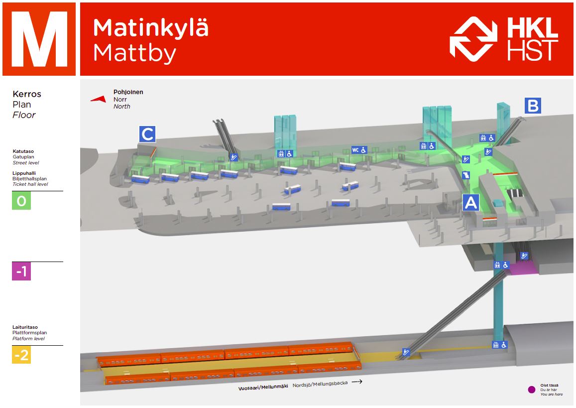 Picture of service point: Matinkylä metro station A