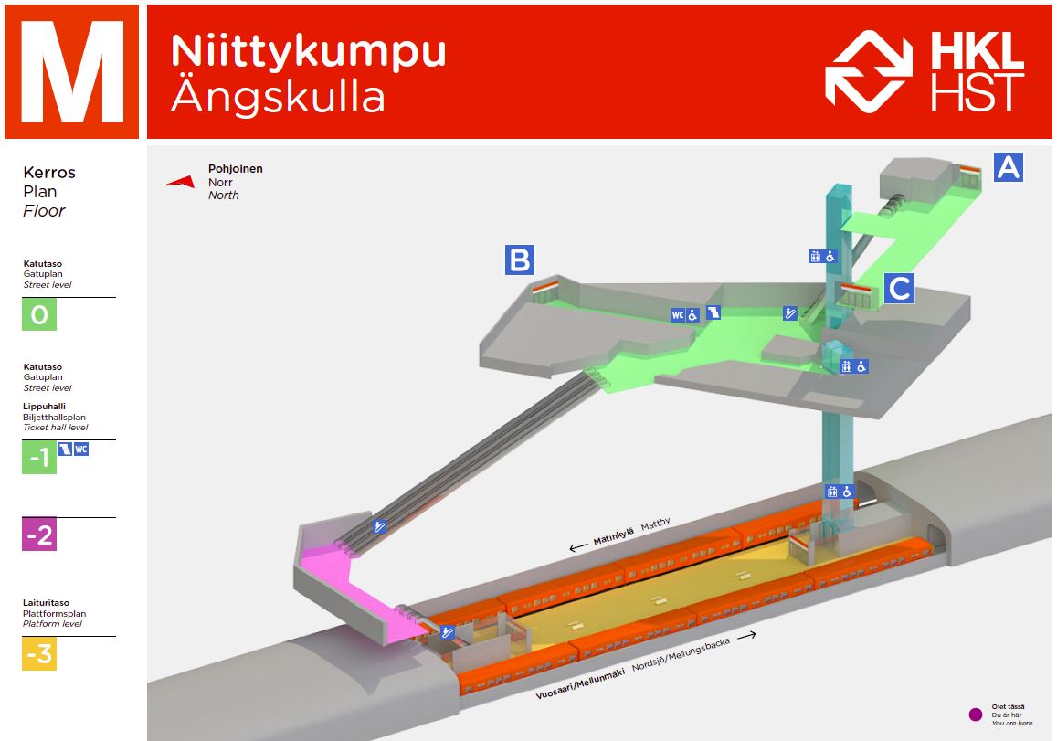 Kuva toimipisteestä: Niittykummun metroasema A