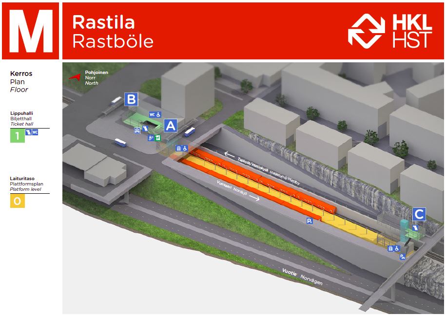 Bild av verksamhetsställetRastböle metrostation A