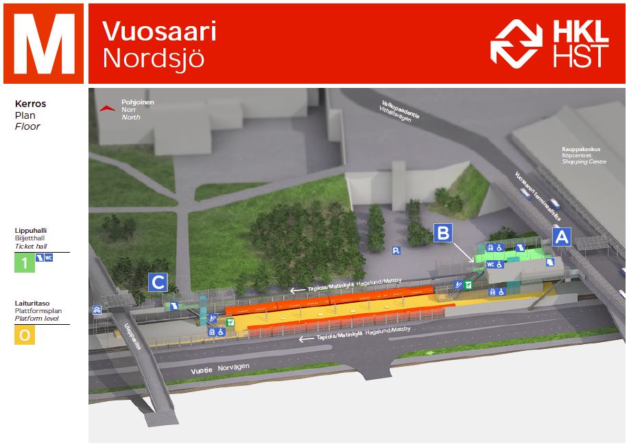 Bild av verksamhetsställetNordsjö metrostaton A