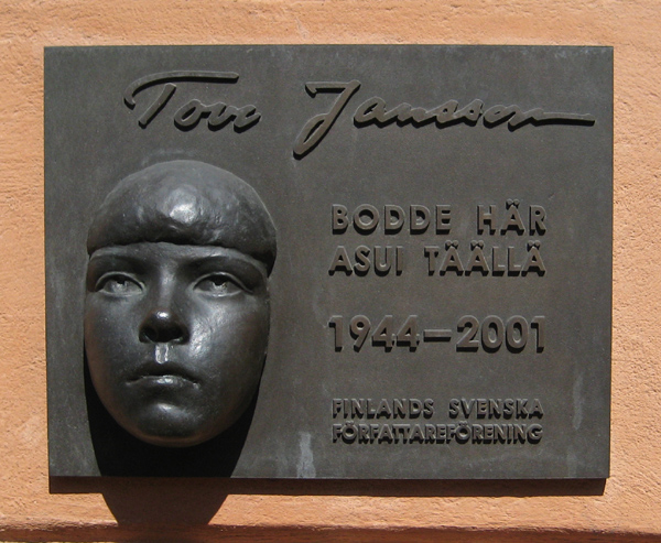 Picture of service point: Memorial plaque to Tove Jansson