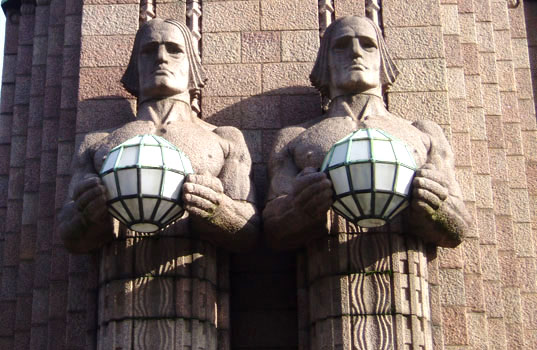 Emil Wikström: Lantern Carriers, 1914. You may not use this photo for commercial purposes. © Photo: Helsinki Art Museum