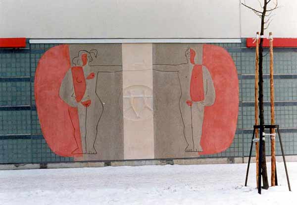 Pertti Kukkonen: Suojaava taivas (Kosketus), 1996. Et voi käyttää kuvaa kaupallisiin tarkoituksiin. © Kuva: Helsingin taidemuseo Pertti Kukkonen: Suojaava taivas (Kosketus), 1996. Et voi käyttää kuvaa kaupallisiin tarkoituksiin. © Kuva: Helsingin taidemuseo