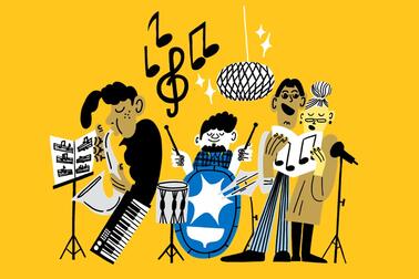 En tecknad orkester 